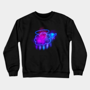 Blue Clouds and Thunder Lights Crewneck Sweatshirt